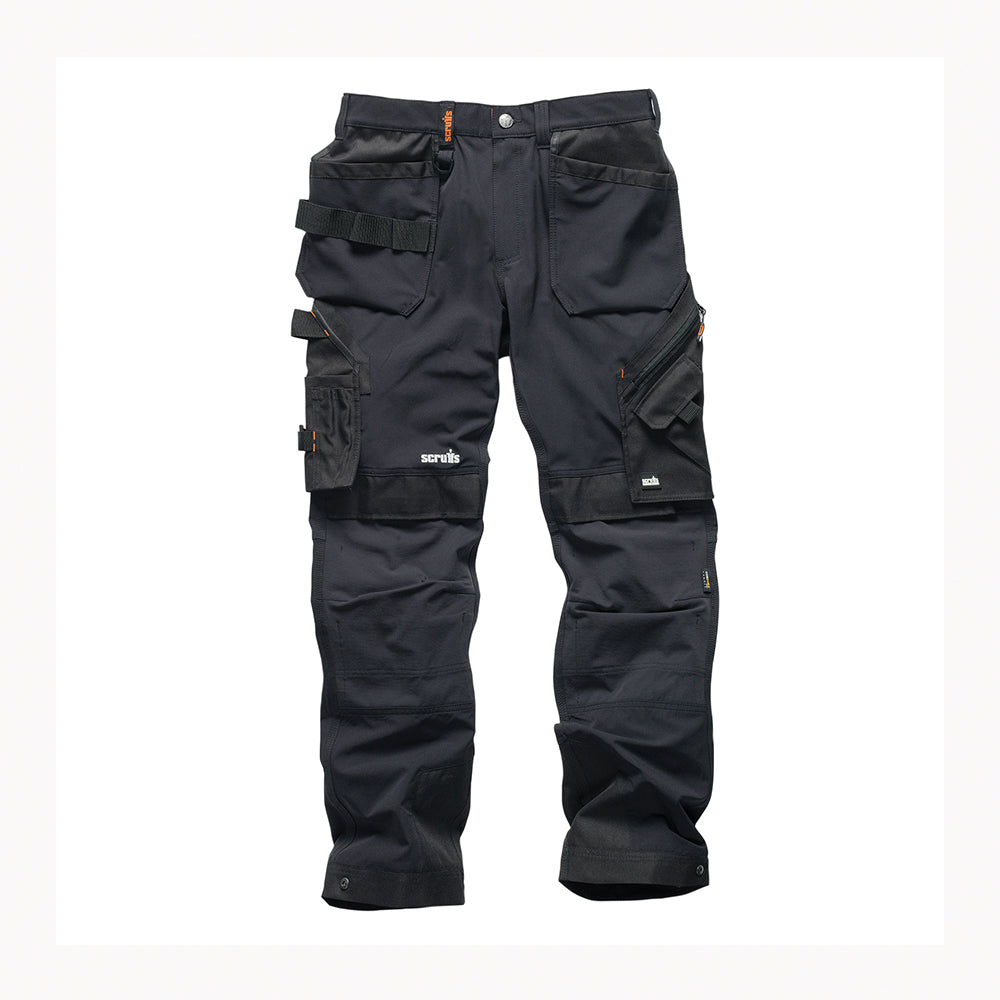 Scruffs Pro Flex Plus Holster Trouser Black 30R