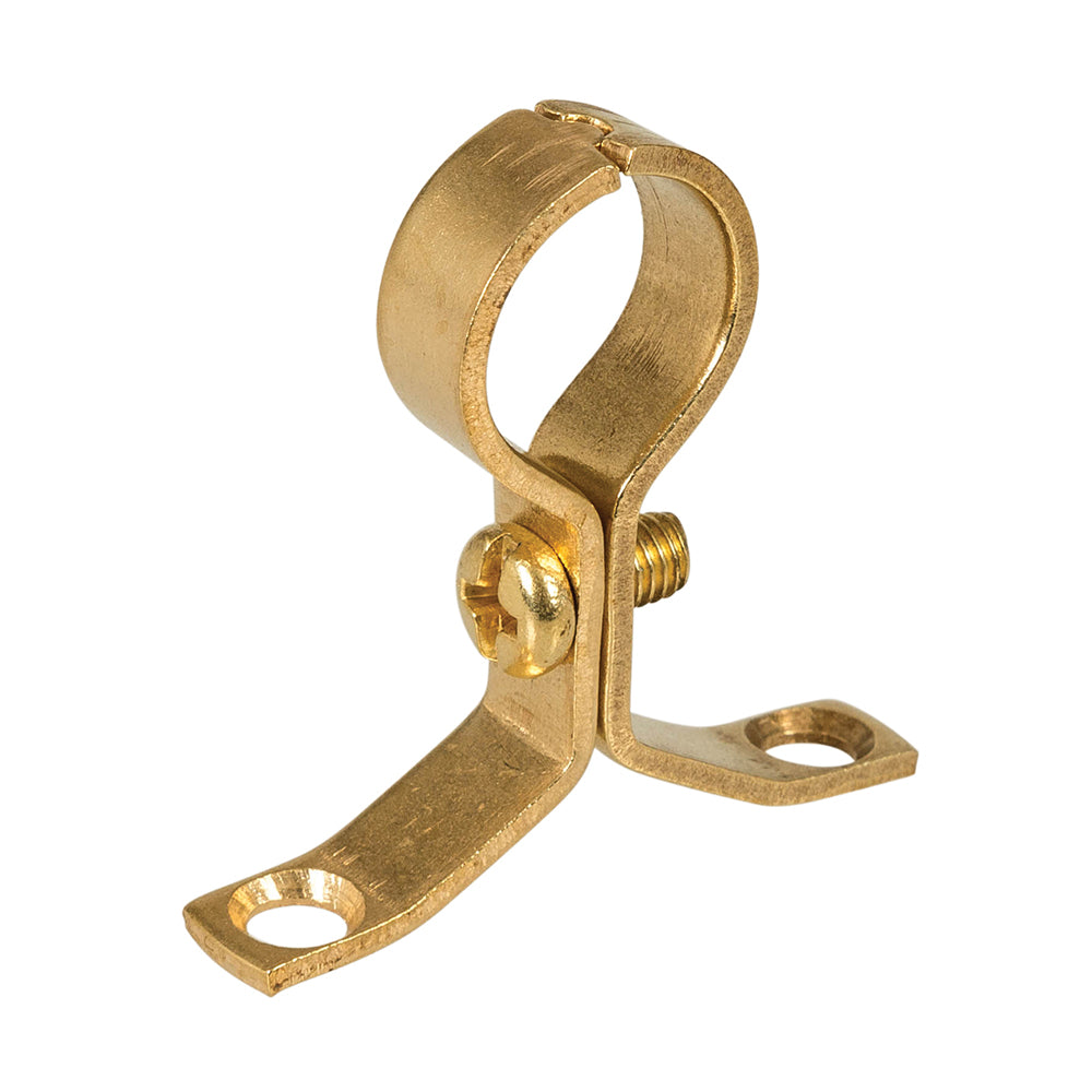 Plumbob Brass Pipe Bracket 10pk 15mm