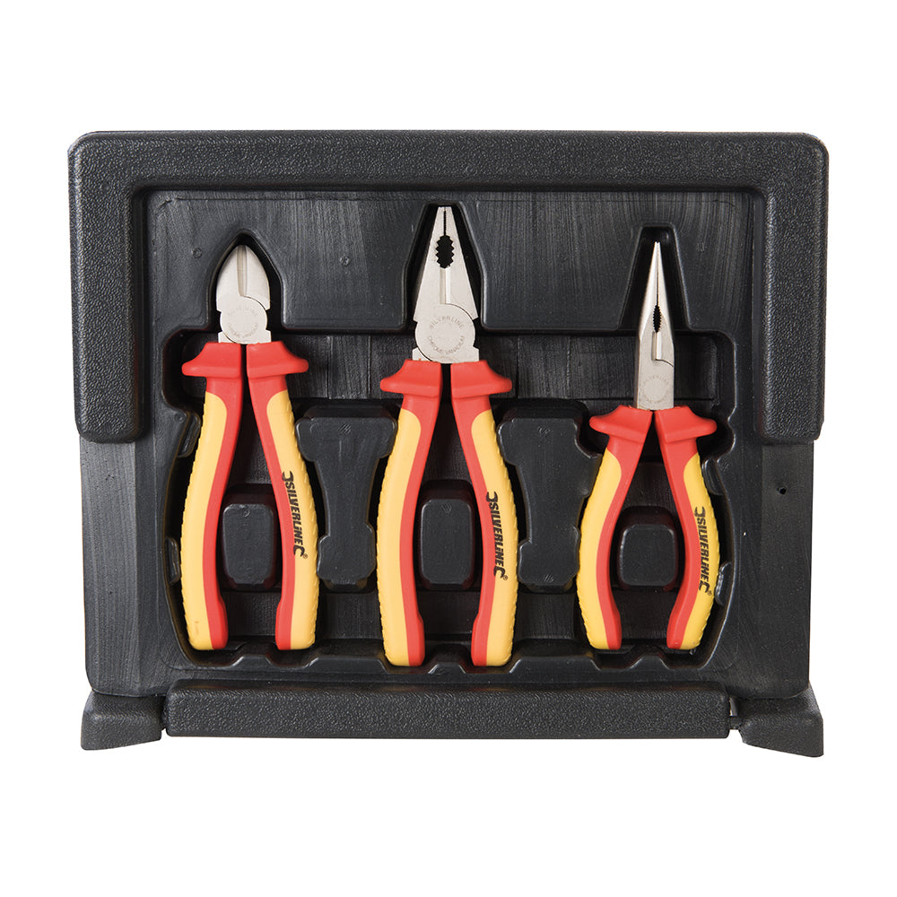 Silverline VDE Expert Pliers Set 3pce 3pce