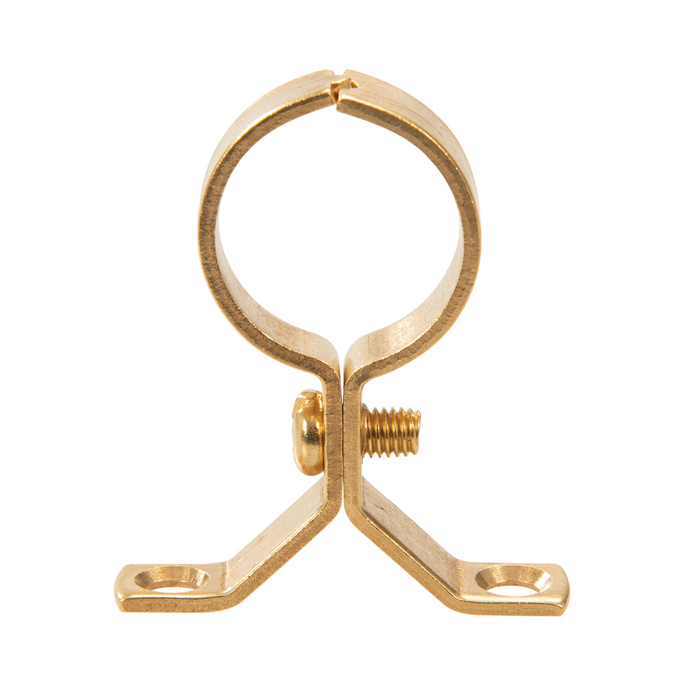 Plumbob Brass Pipe Bracket 5pk 22mm