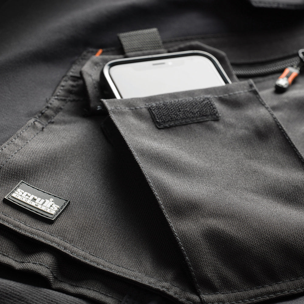 Scruffs Pro Flex Plus Holster Trouser Black 40R