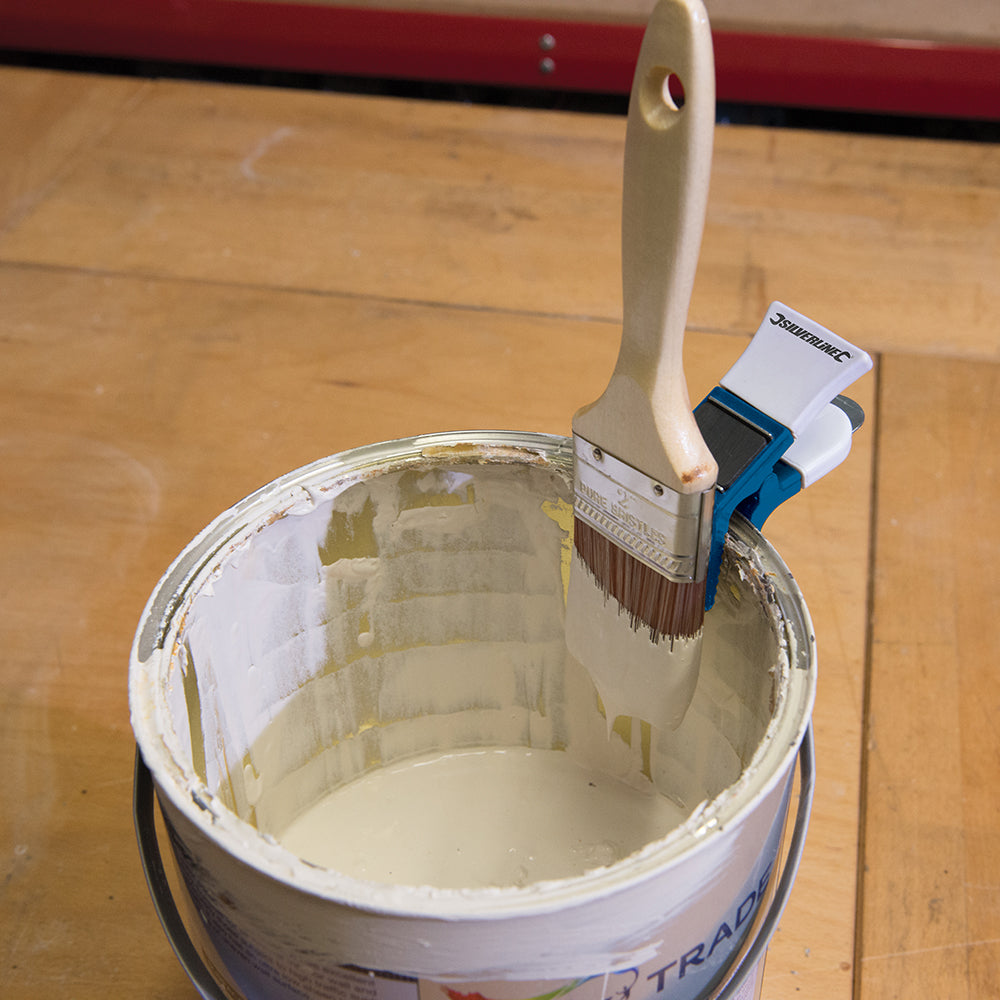 Silverline Magnetic Paint Brush Holder 2 Magnets