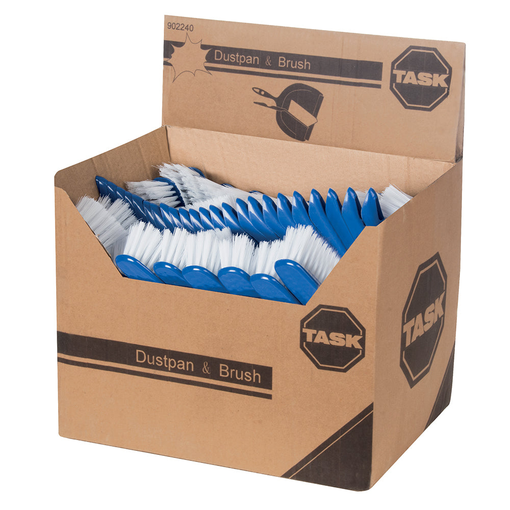 Task Dustpan & Brush Set Display Box 24pk 280 x 220mm