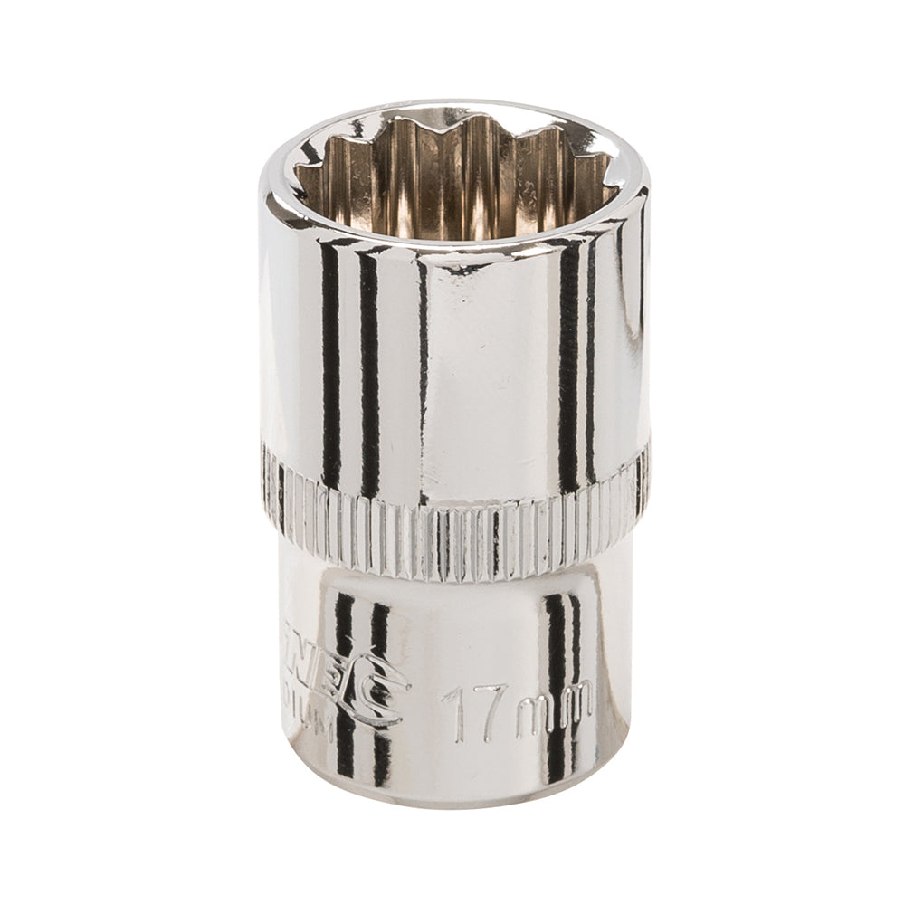 Silverline Socket 1/2" Drive 12pt Metric 17mm