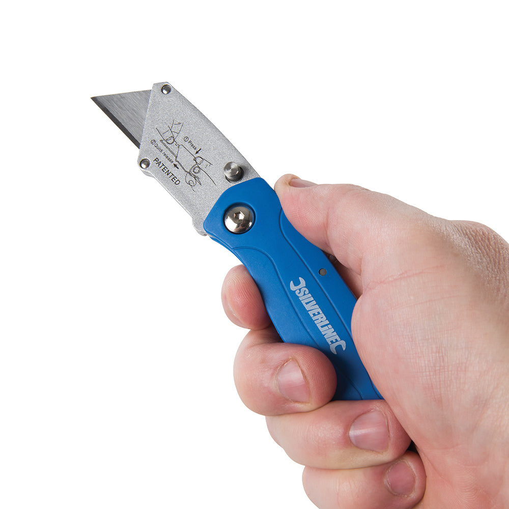 Silverline Lock-Back Utility Knife 100mm