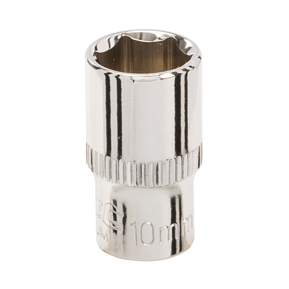 Silverline Socket 1/4" Drive 6pt Metric 10mm