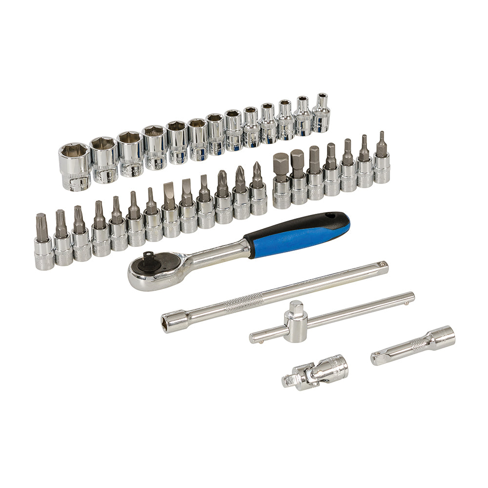 Silverline Socket Wrench Set 1/4" Drive Metric 38pce 38pce