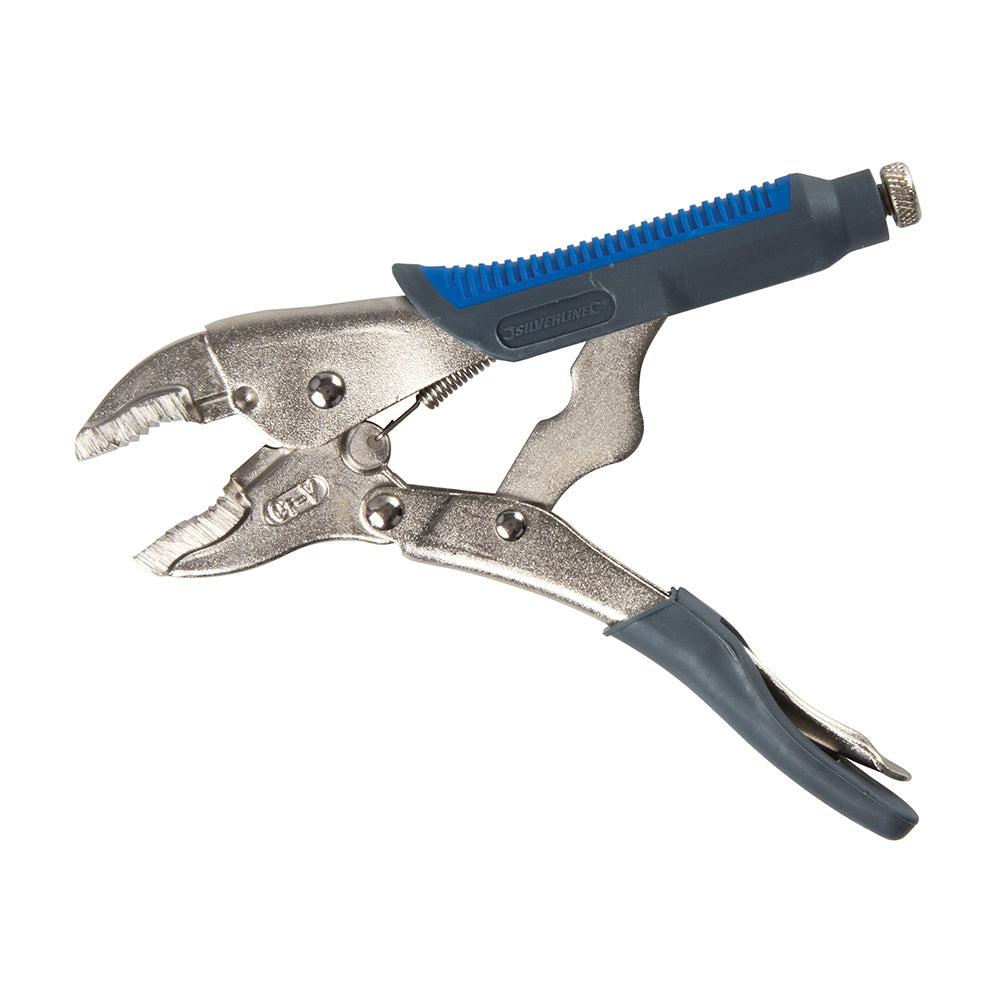 Silverline Self-Locking Soft-Grip Pliers 180mm