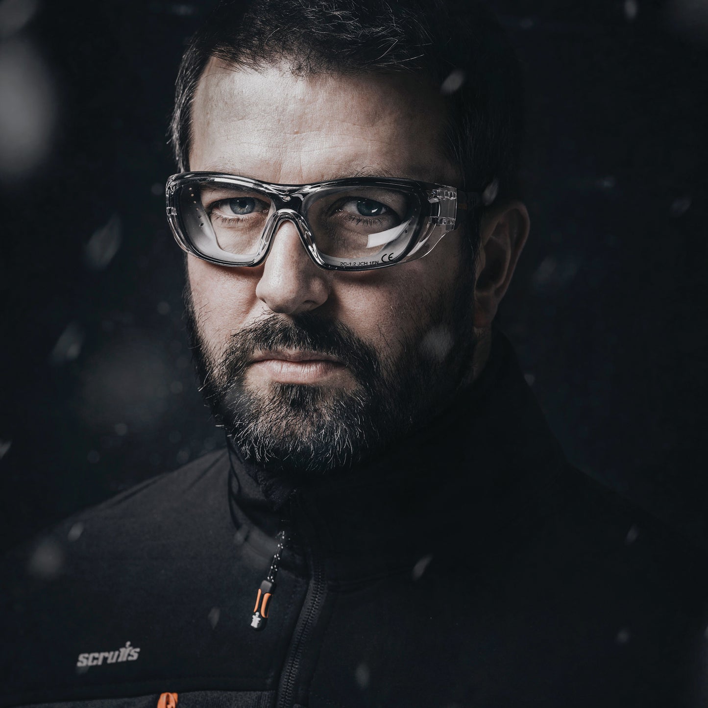 Scruffs Falcon Safety Glasses Black