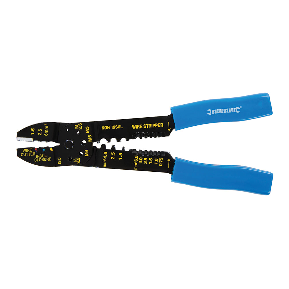 Silverline Crimping & Stripping Pliers 230mm
