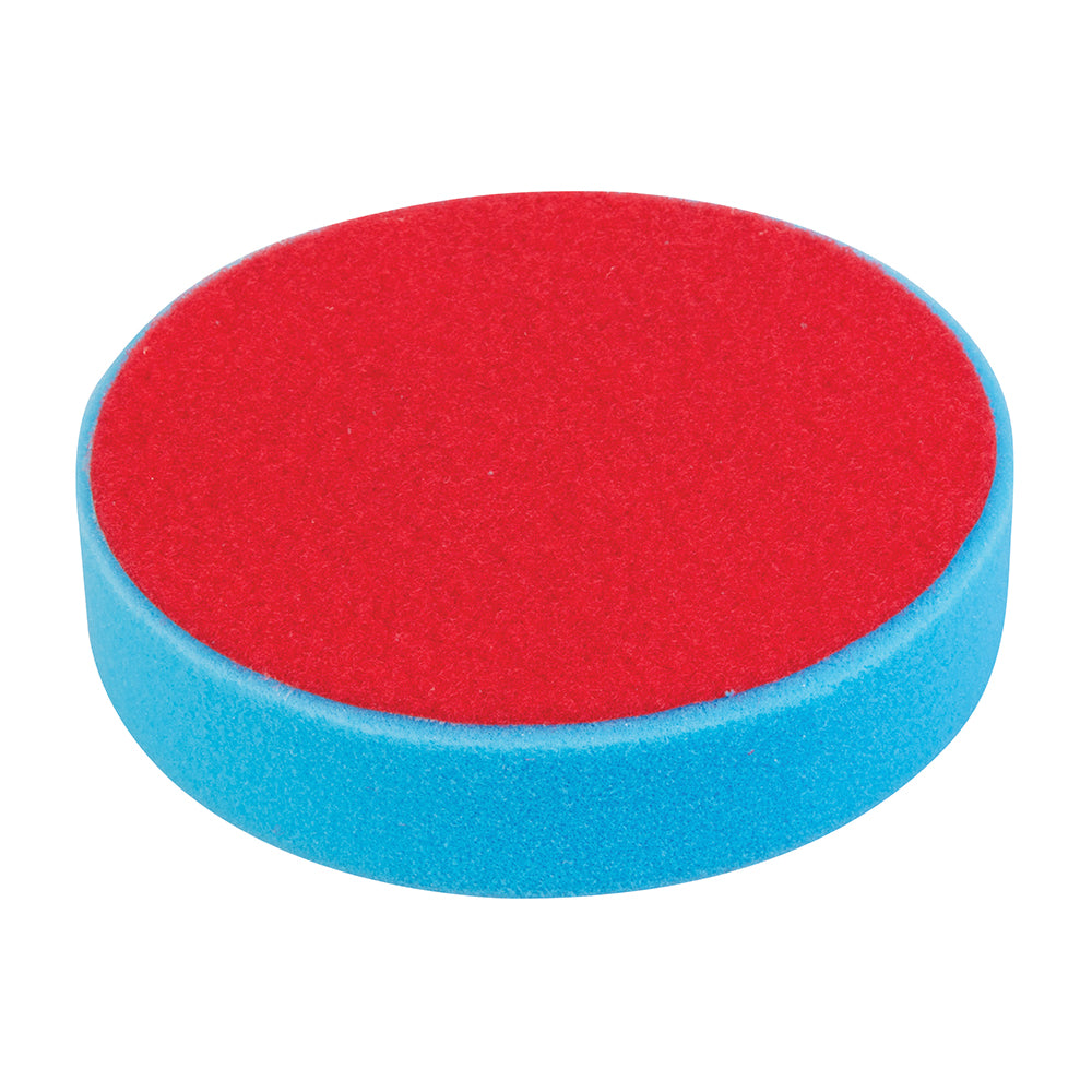 Silverline Hook & Loop Polishing Foam Head Medium 180mm Medium Blue