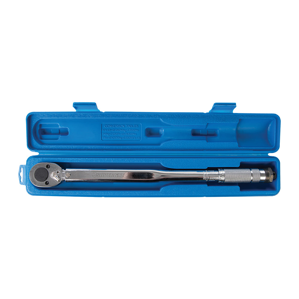 Silverline Torque Wrench 28 - 210Nm 1/2" Drive