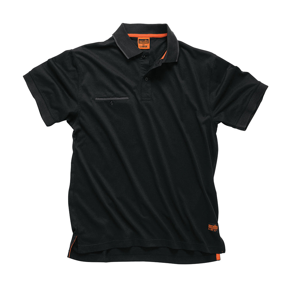 Scruffs Worker Polo Black L