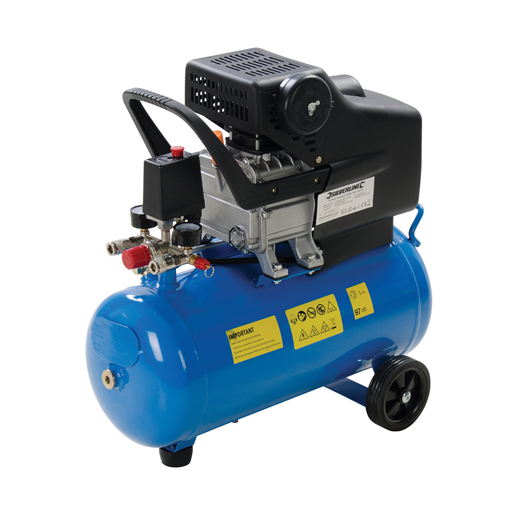 Silverline 2hp Air Compressor 1500W 24Ltr