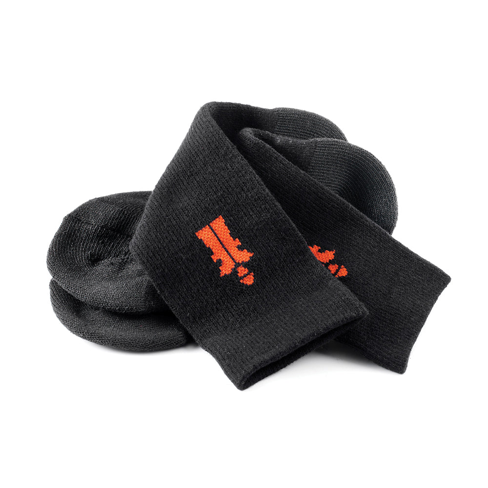 Scruffs Worker Socks Black 3pk Size 7 - 9.5 / 41 - 43