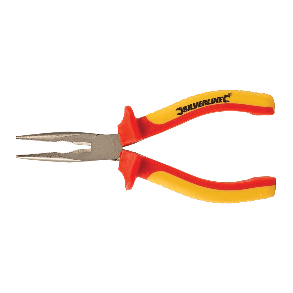 Silverline VDE Expert Long Nose Pliers 160mm