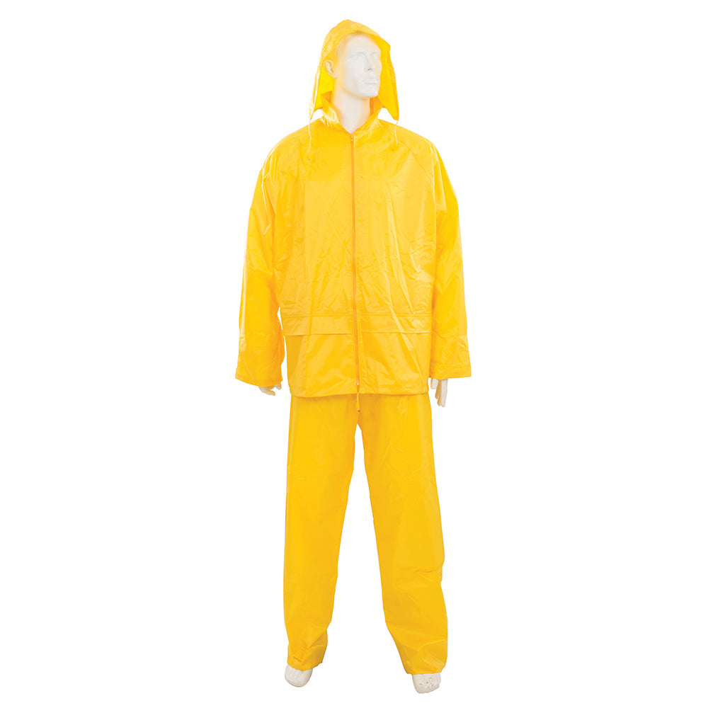 Silverline Rain Suit Yellow 2pce L 32"W (56 - 116cm)