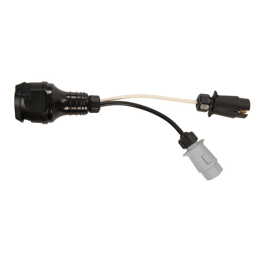 Silverline Plug to Twin Socket Towing Adaptor 13-Pin to 7-Pin N & S-Type