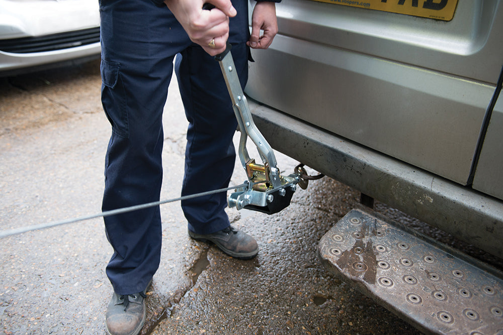 Silverline Heavy Duty Hand Cable Puller 2000kg / 3m Cable