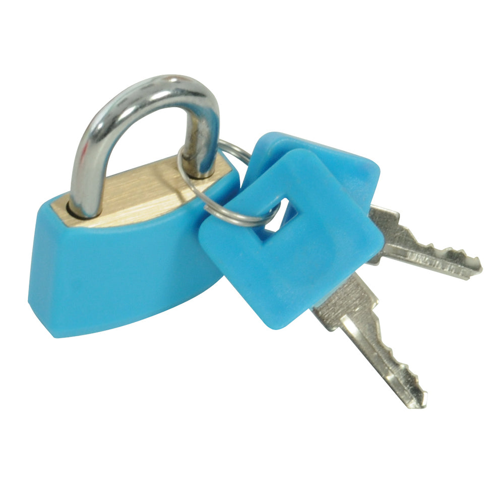 Silverline Hi-Vis Brass Padlocks Set 4pce 20mm
