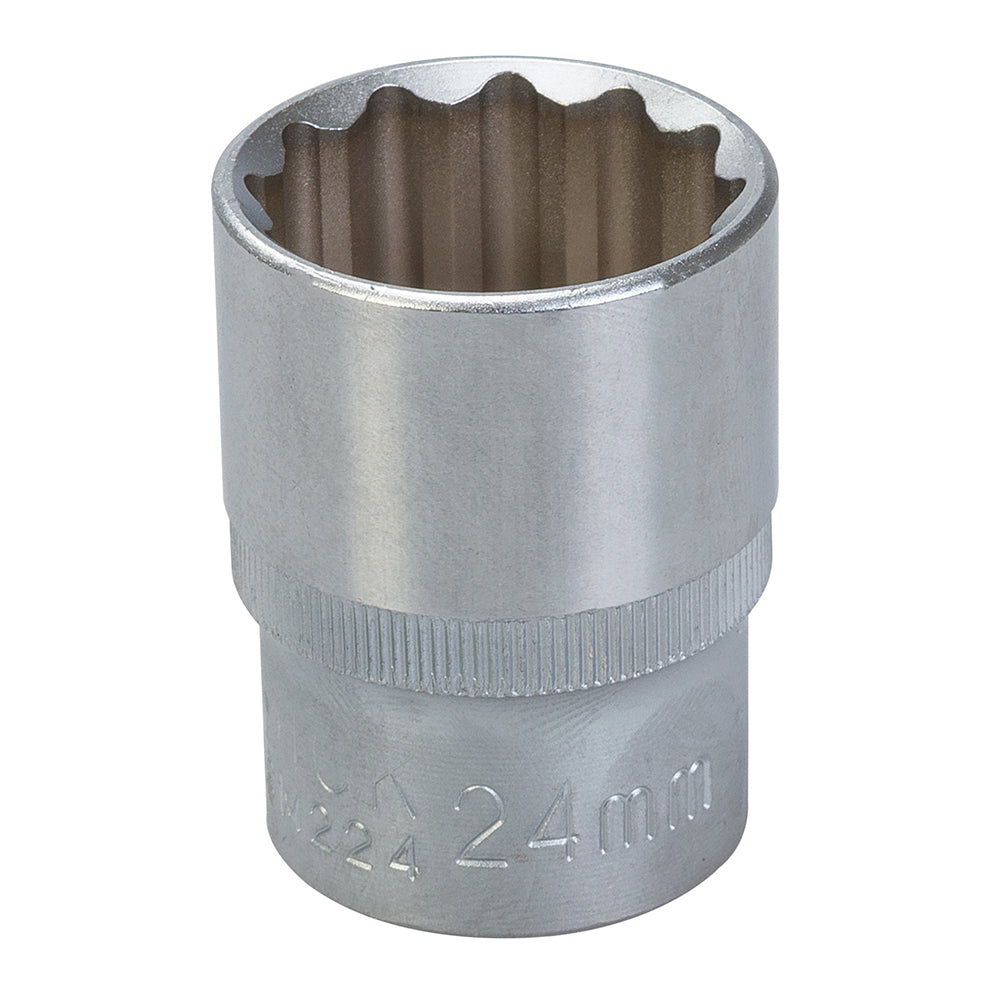 King Dick Socket 1/2" SD 12pt Metric 24mm