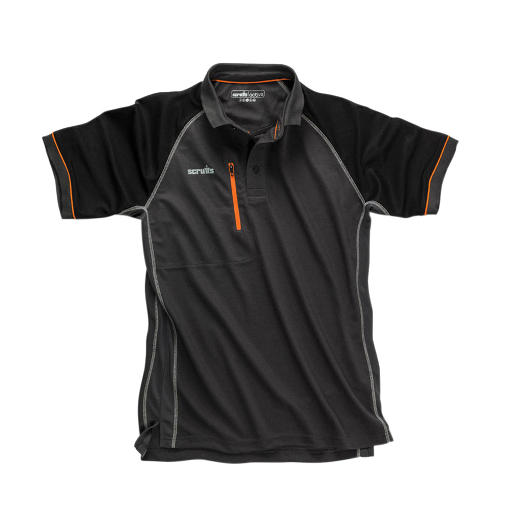 Scruffs Trade Active Polo Graphite L