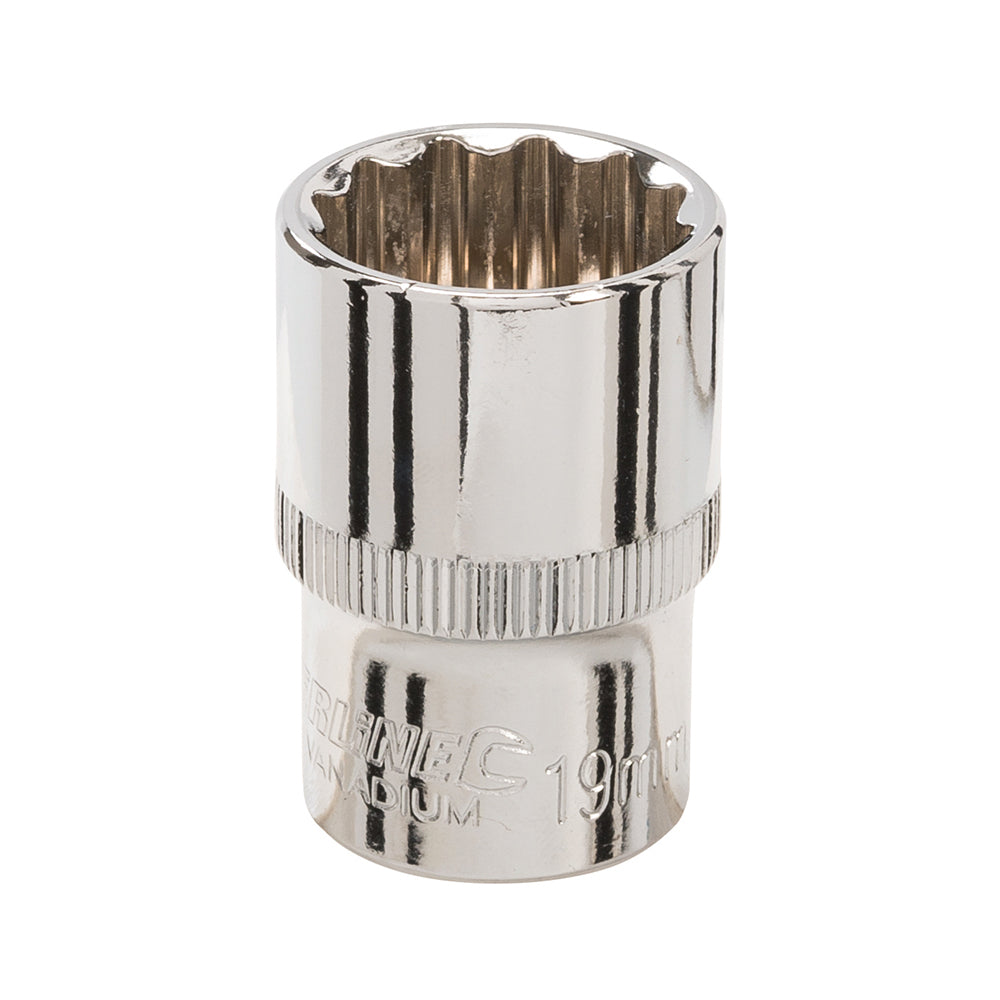 Silverline Socket 1/2" Drive 12pt Metric 19mm