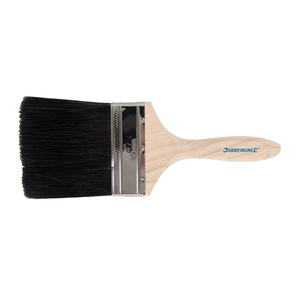 Silverline Premium Mixed-Bristle Paint Brush 100mm / 4"