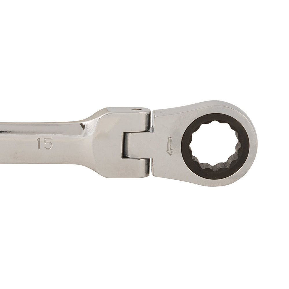 Silverline Flexible Head Ratchet Spanner 15mm