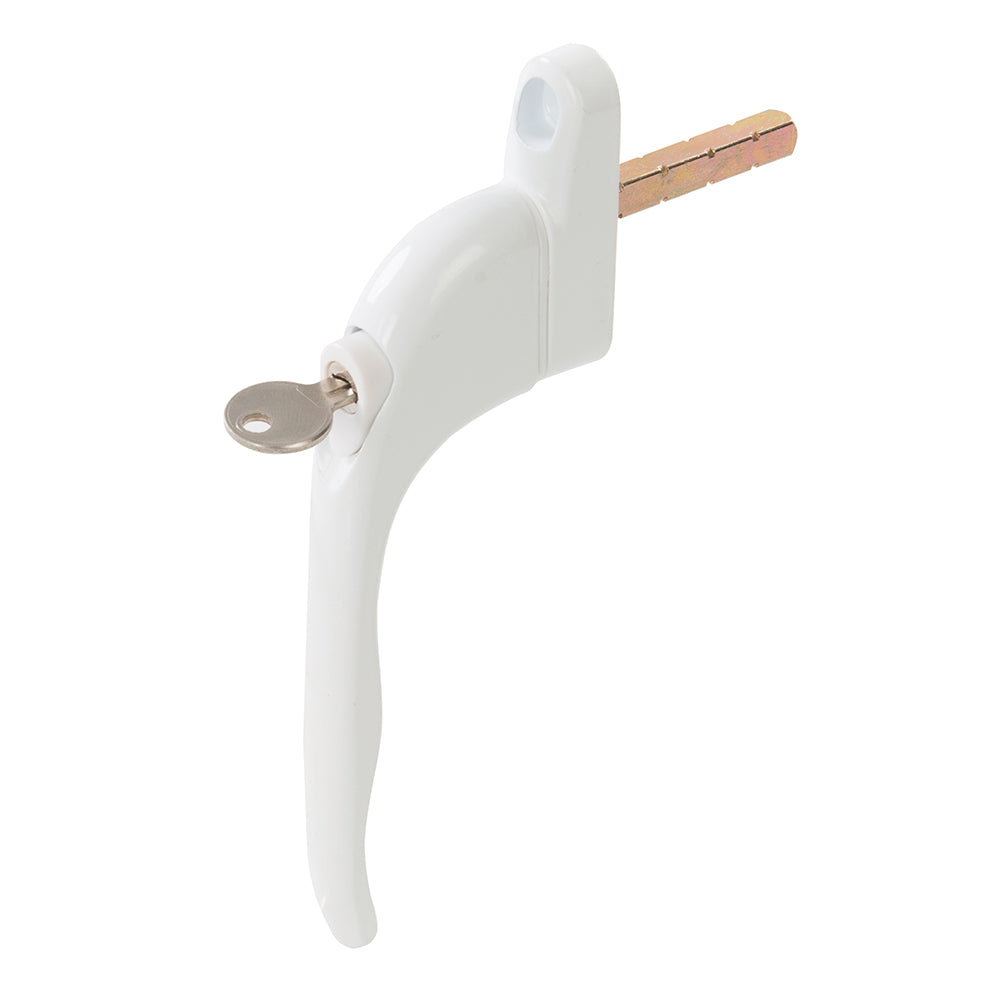 Silverline Aluminium Locking Window Handle White
