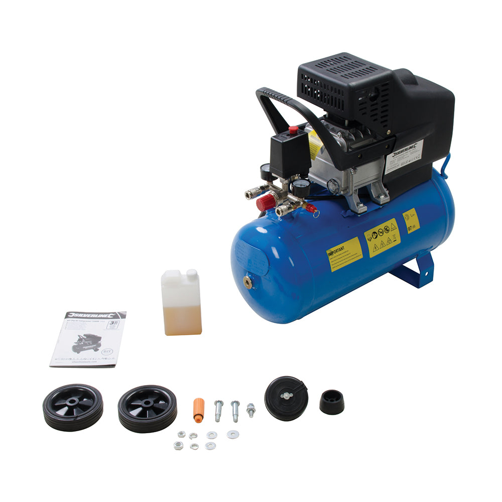 Silverline 2hp Air Compressor 1500W 24Ltr
