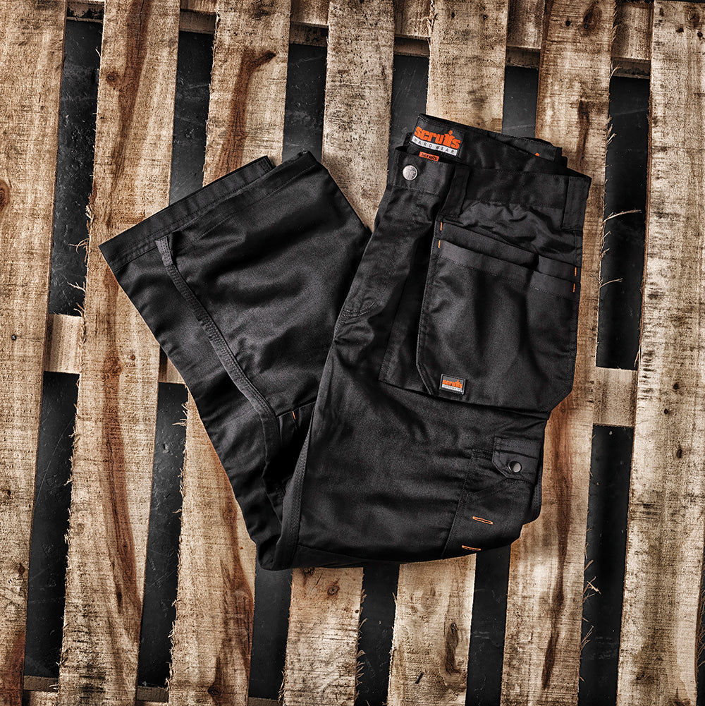 Scruffs Worker Plus Trouser Black 28S