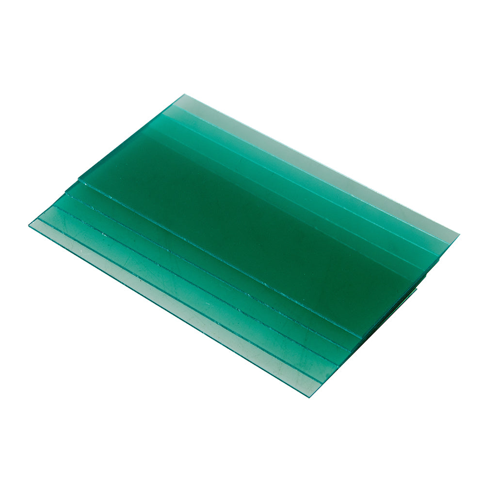 Silverline Welding Helmet Spatter Shields 5pk 103.8 x 52.8 x 0.8mm (Rear)