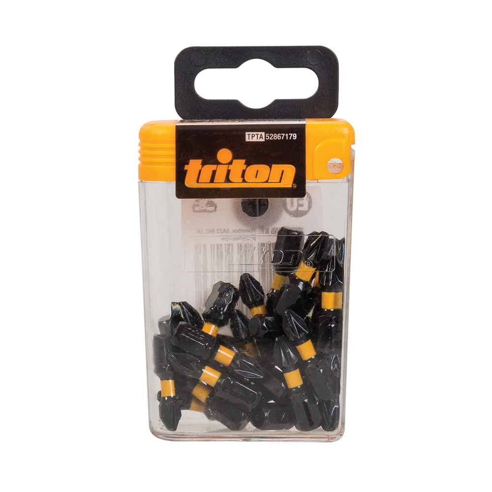 Triton Pozi Screwdriver Impact Bit 25pk PZ2 25mm