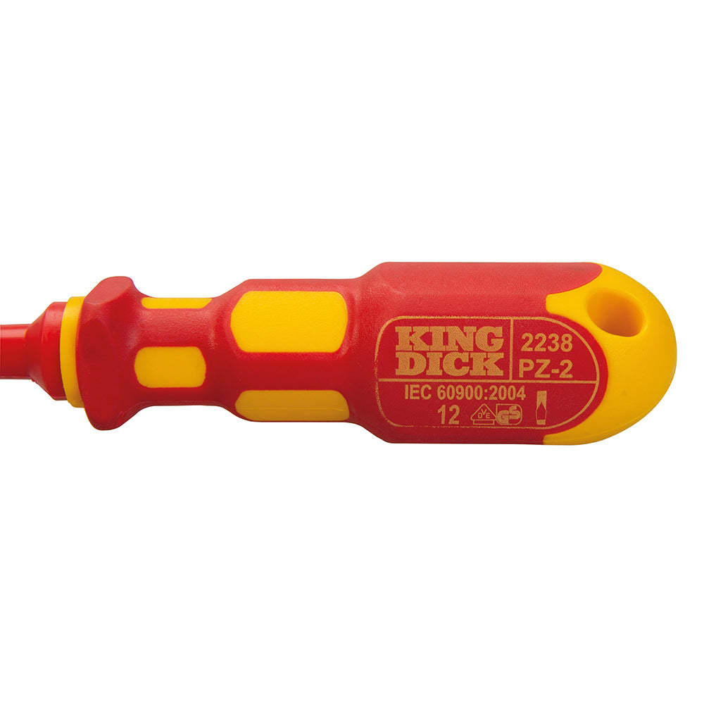 King Dick VDE Pozidriv Screwdriver PZ2 - 6 x 100mm