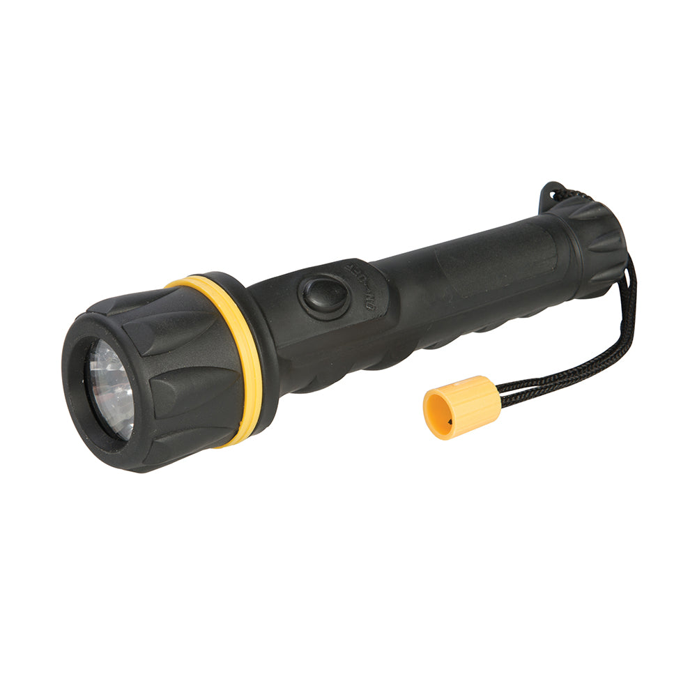 Silverline Rubber Torch 2 x AA