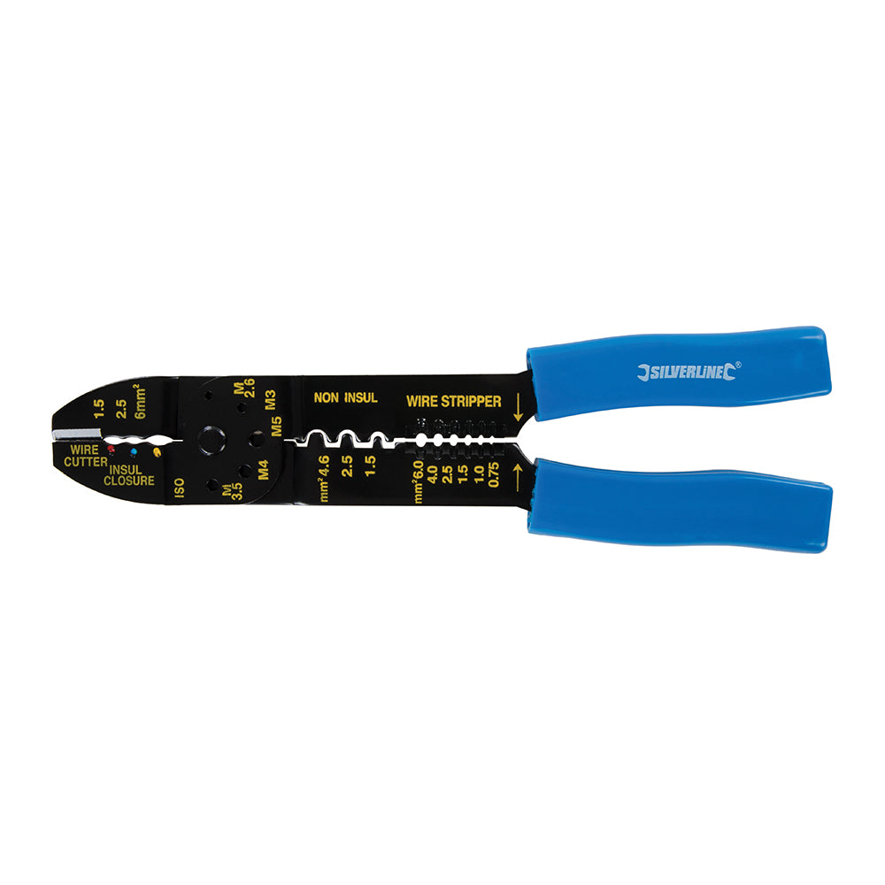 Silverline Crimping & Stripping Pliers 230mm
