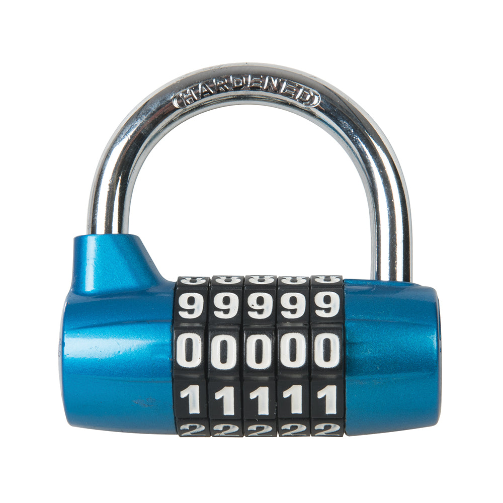 Silverline Zinc Alloy 5-Digit Combination Padlock 7mm