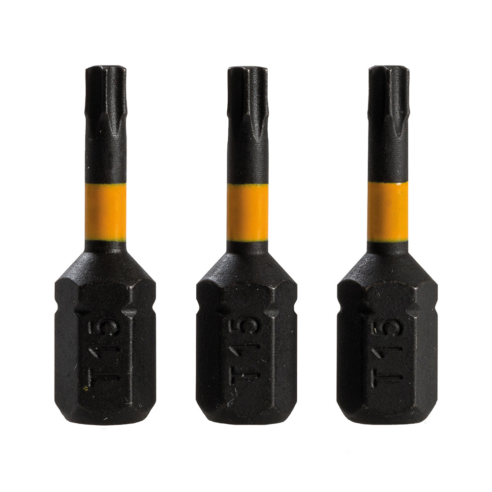 Triton T15 Screwdriver Impact Bit 3pk T15 25mm