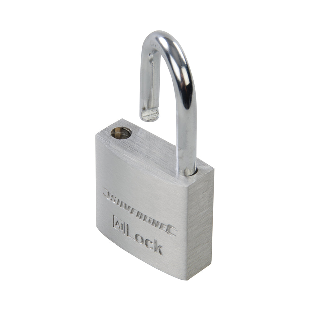 Silverline Aluminium Padlock 30mm
