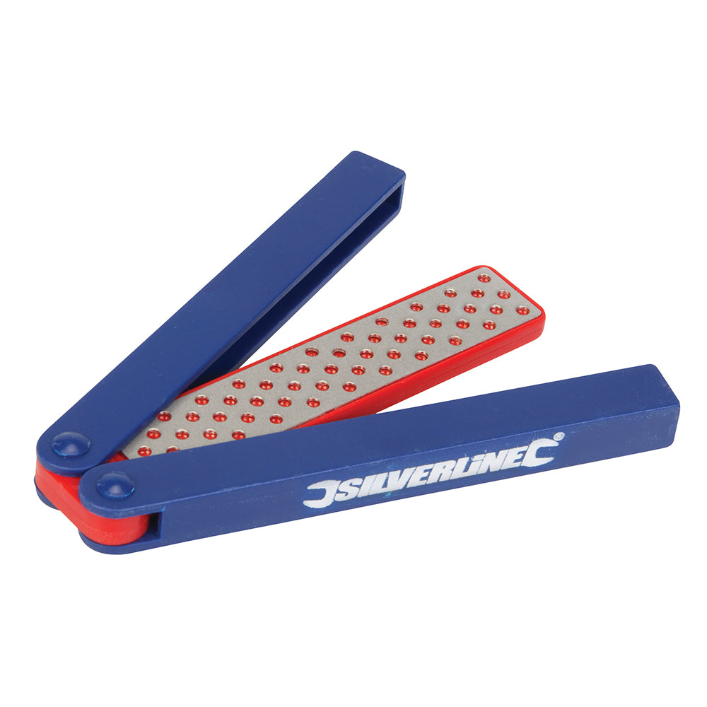 Silverline Folding Diamond Sharpeners 600/1200 Grit