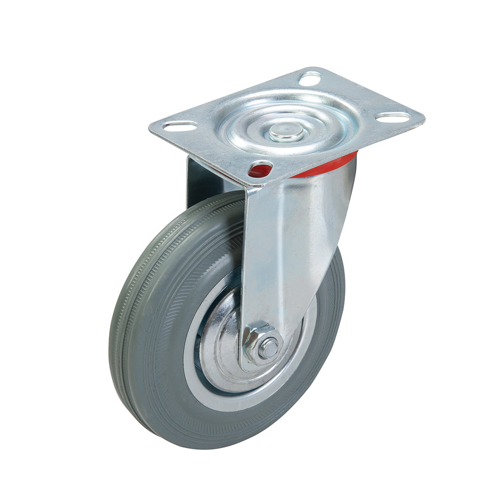 Fixman Swivel Rubber Castor 125mm 100kg