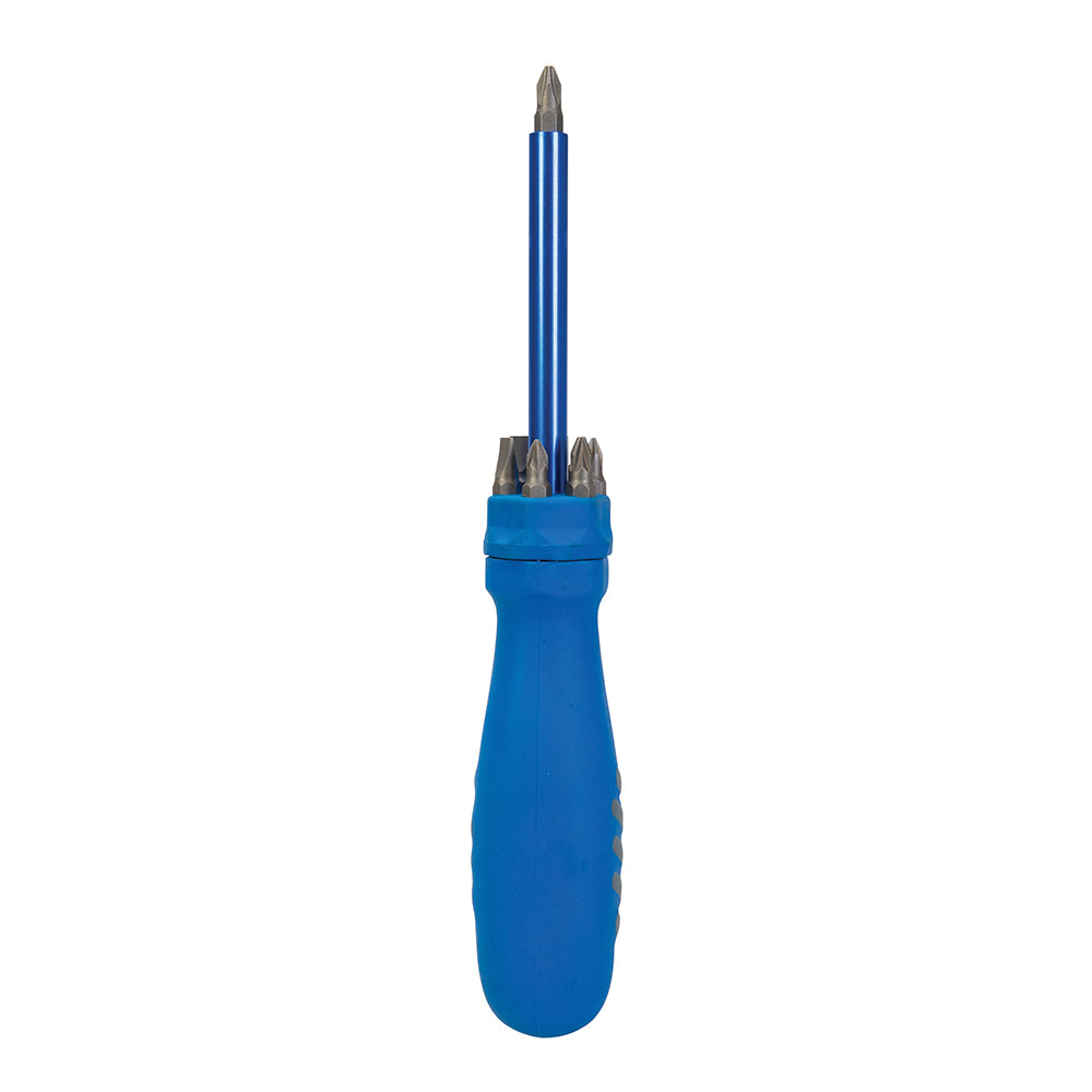 Silverline Multi-Bit Screwdriver with Telescopic Pick-Up Magnet 7 Driver Bits