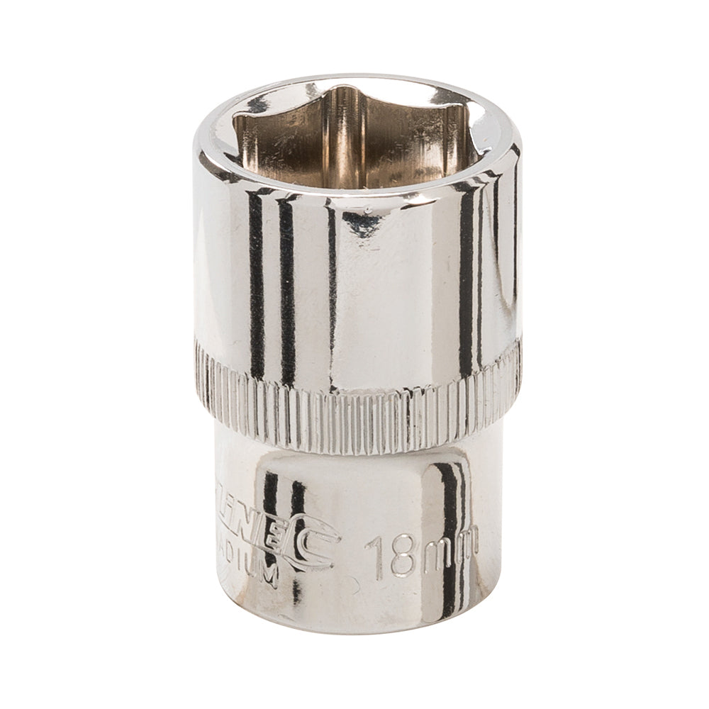 Silverline Socket 1/2" Drive 6pt Metric 18mm