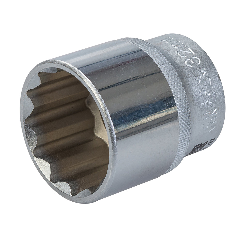 King Dick Socket 1/2" SD 12pt Metric 32mm