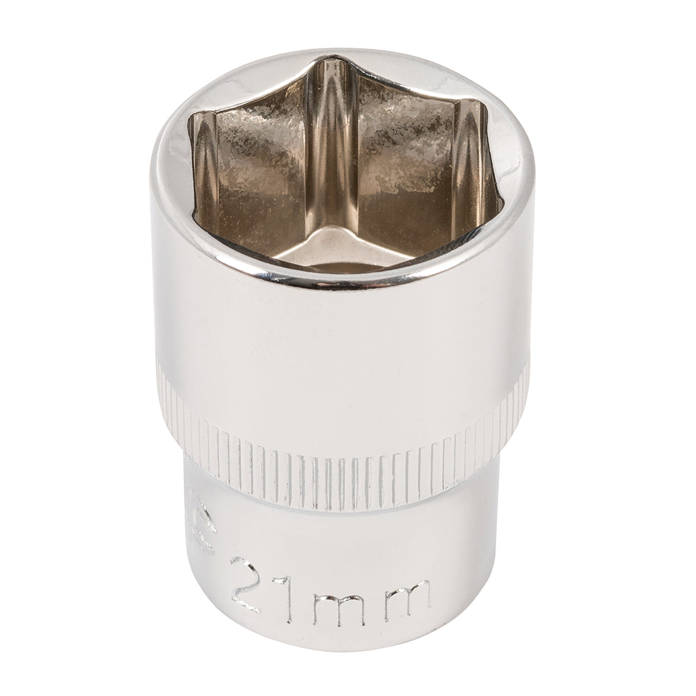 Silverline Socket 1/2" Drive 6pt Metric 21mm