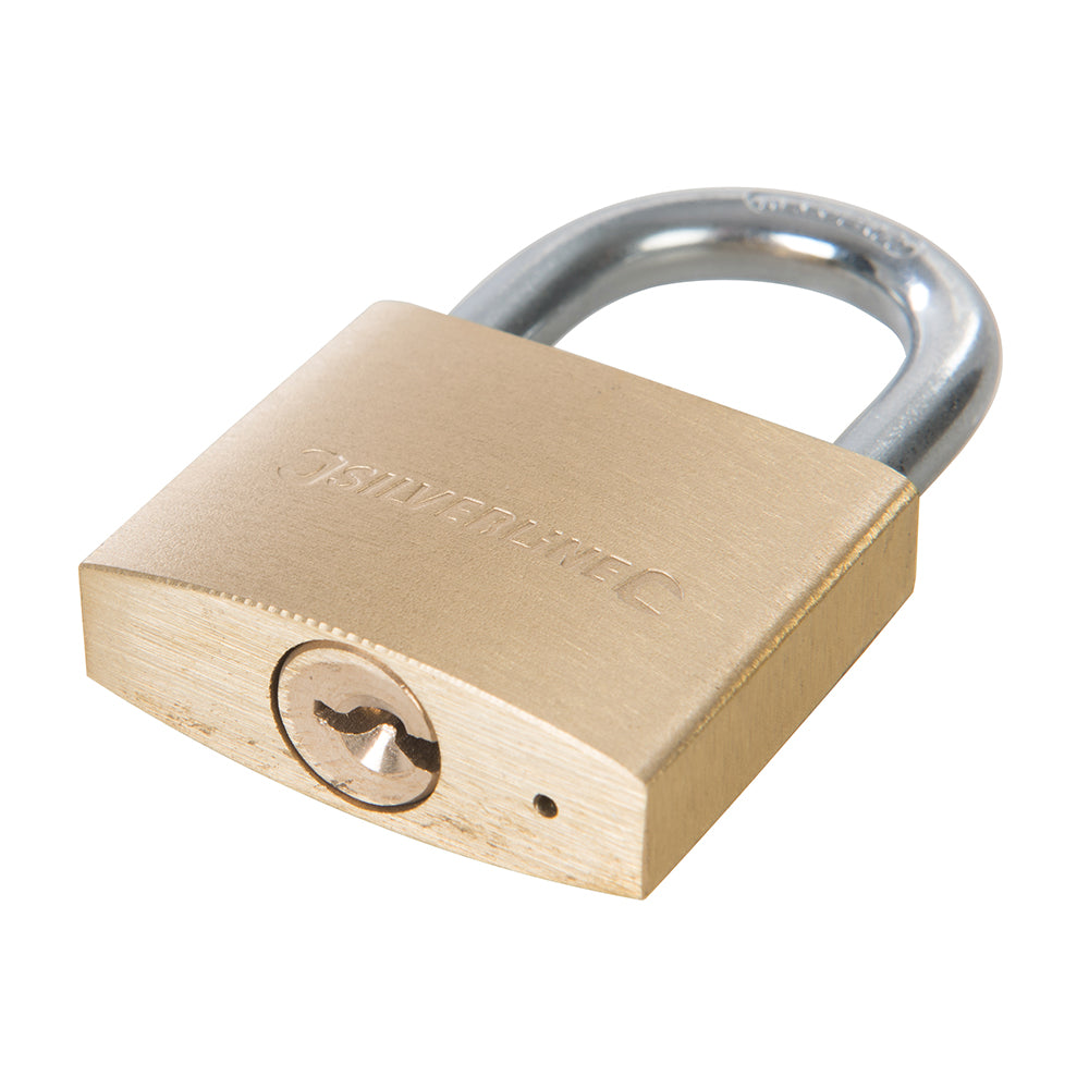 Silverline Keyed Alike Padlocks 2pk 40mm