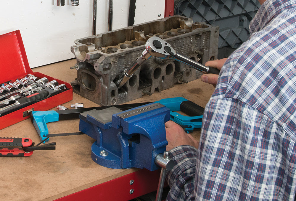 Silverline Engineers Workshop Vice 100mm (4") Jaw Capacity 120mm / 4.5kg