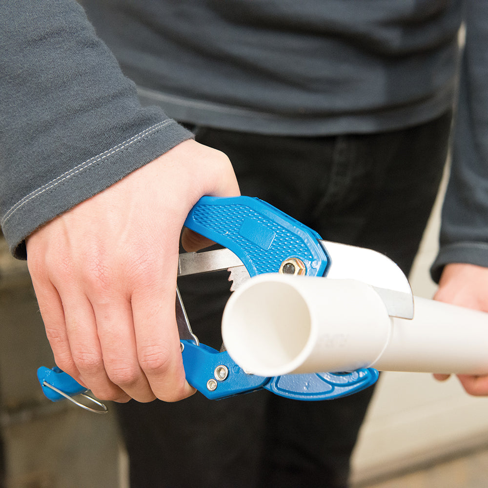 Silverline Ratcheting Plastic Pipe Cutter 42mm
