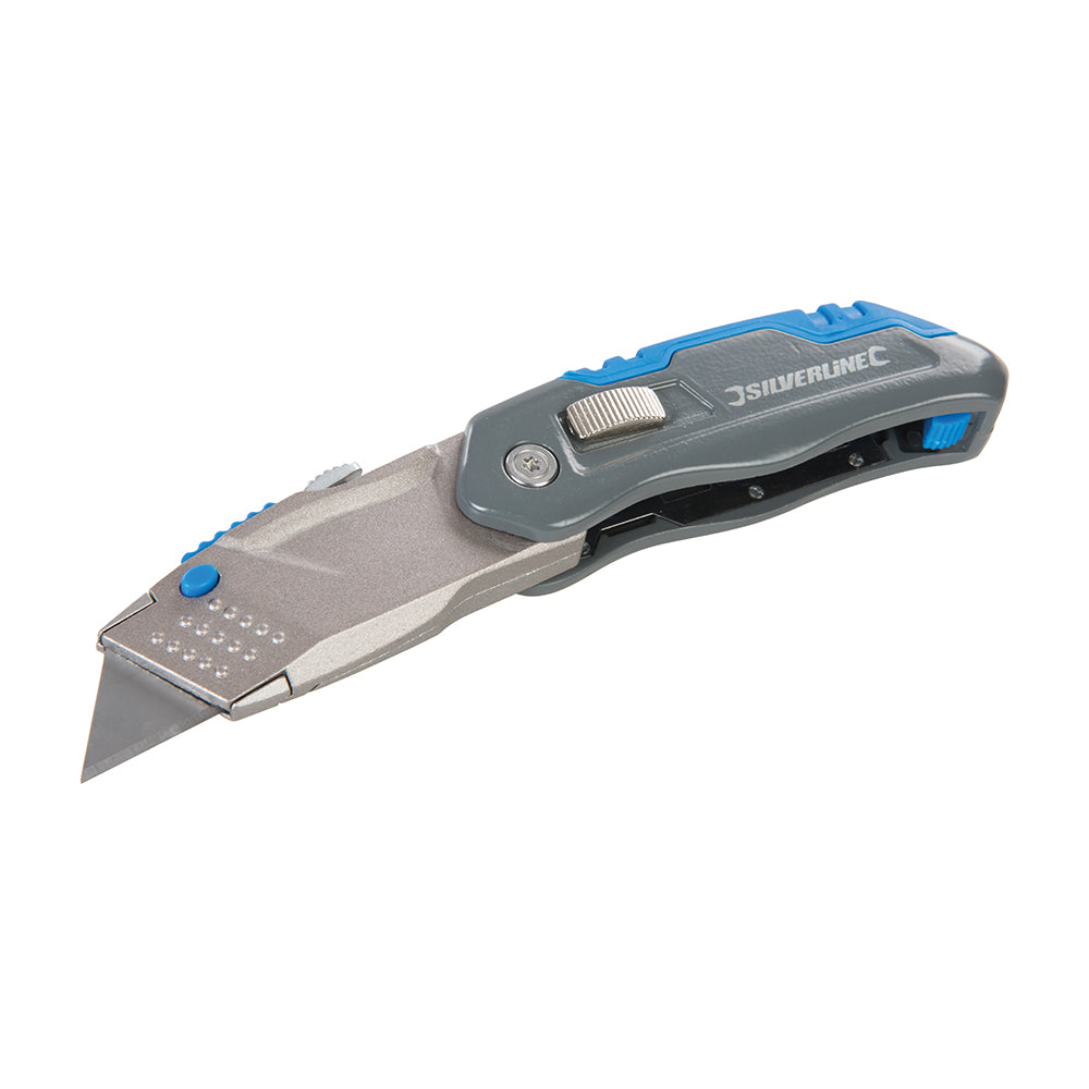 Silverline Folding Retractable Knife 165mm